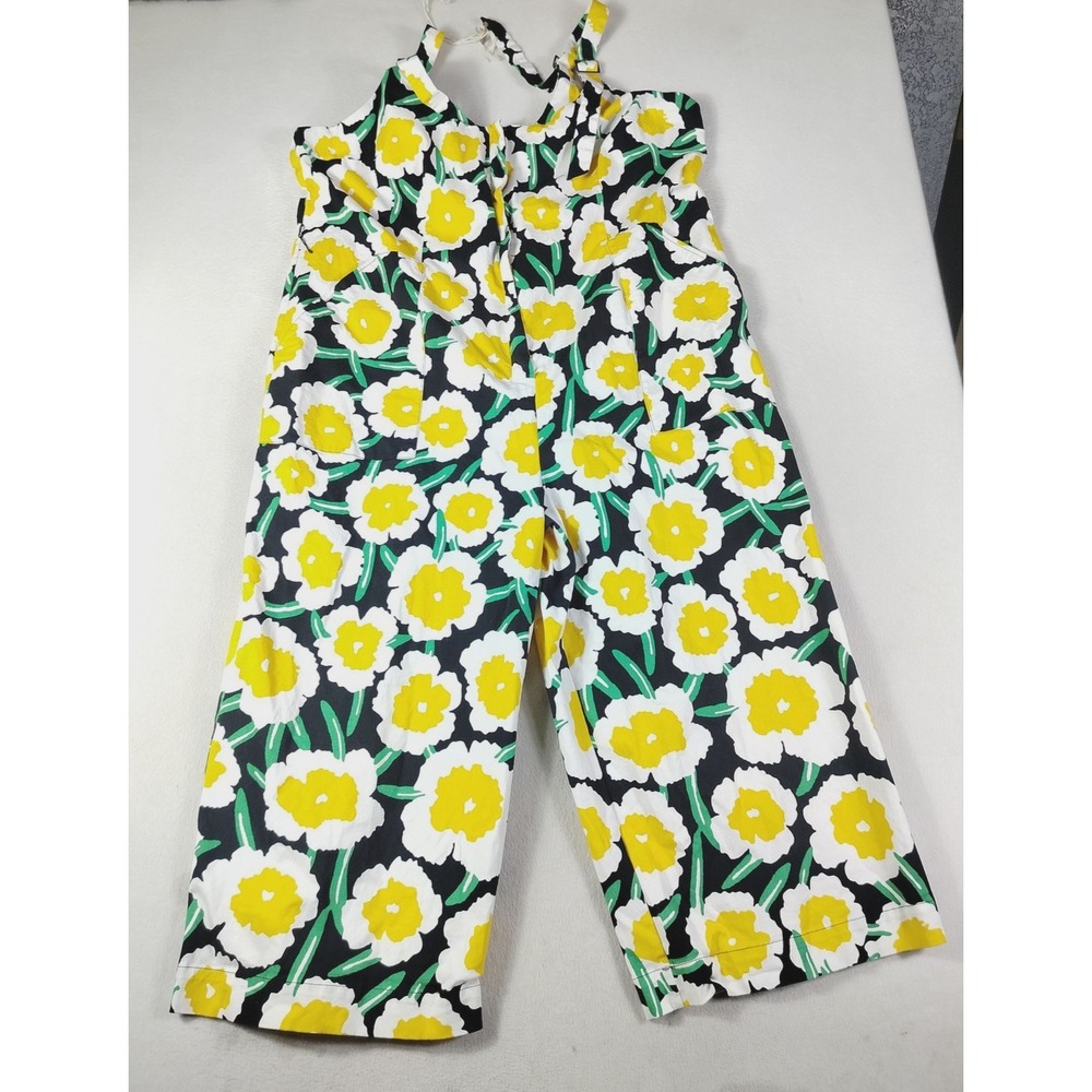Diane Von Furstenberg Jumpsuit Womens 3X Multicolor Floral Sleeveless Wide Leg